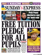 Daily Express Sunday () Newspaper Front Page for 22 May 2022