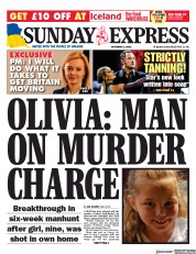 Daily Express Sunday () Newspaper Front Page for 2 October 2022
