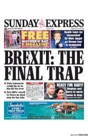 Daily Express Sunday () Newspaper Front Page for 31 March 2019
