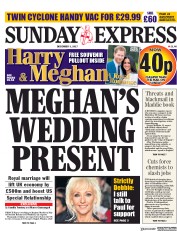 Daily Express Sunday () Newspaper Front Page for 3 December 2017