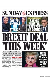 Daily Express Sunday () Newspaper Front Page for 5 May 2019
