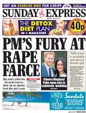 Daily Express Sunday () Newspaper Front Page for 7 January 2018