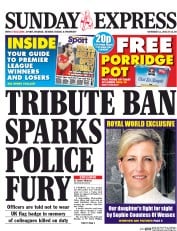 Daily Express Sunday () Newspaper Front Page for 11 October 2015