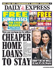 Daily Express Sunday () Newspaper Front Page for 11 June 2011