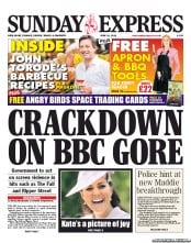 Daily Express Sunday () Newspaper Front Page for 16 June 2013