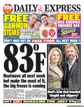 Daily Express Sunday () Newspaper Front Page for 24 September 2011