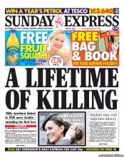 Daily Express Sunday () Newspaper Front Page for 26 June 2011