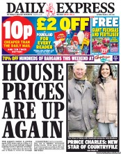 Daily Express Sunday () Newspaper Front Page for 2 March 2013