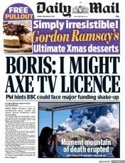 Daily Mail () Newspaper Front Page for 10 December 2019