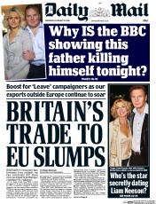 Daily Mail () Newspaper Front Page for 10 February 2016