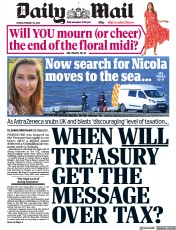 Daily Mail () Newspaper Front Page for 10 February 2023