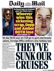 Daily Mail () Newspaper Front Page for 10 July 2020