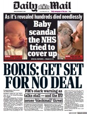 Daily Mail () Newspaper Front Page for 11 December 2020