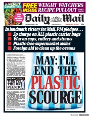 Daily Mail () Newspaper Front Page for 11 January 2018