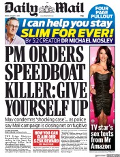 Daily Mail () Newspaper Front Page for 11 January 2019