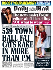 Daily Mail () Newspaper Front Page for 11 April 2017