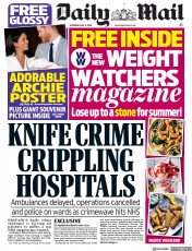 Daily Mail () Newspaper Front Page for 11 May 2019