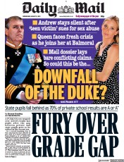 Daily Mail () Newspaper Front Page for 11 August 2021