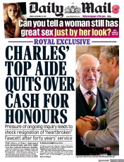 Daily Mail () Newspaper Front Page for 12 November 2021