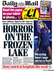 Daily Mail () Newspaper Front Page for 12 December 2022