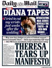 Daily Mail () Newspaper Front Page for 12 June 2017
