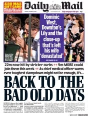 Daily Mail () Newspaper Front Page for 13 October 2020