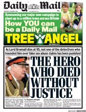 Daily Mail () Newspaper Front Page for 13 November 2019