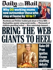 Daily Mail () Newspaper Front Page for 13 December 2017