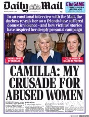 Daily Mail () Newspaper Front Page for 13 February 2020