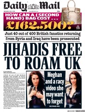 Daily Mail () Newspaper Front Page for 13 June 2018
