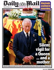 Daily Mail () Newspaper Front Page for 13 September 2022