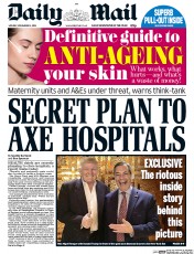 Daily Mail () Newspaper Front Page for 14 November 2016
