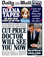 Daily Mail () Newspaper Front Page for 14 June 2017