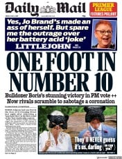 Daily Mail () Newspaper Front Page for 14 June 2019