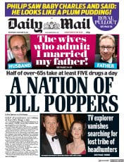 Daily Mail () Newspaper Front Page for 15 November 2017