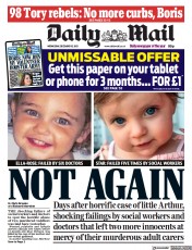 Daily Mail () Newspaper Front Page for 15 December 2021
