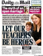 Daily Mail () Newspaper Front Page for 15 May 2020