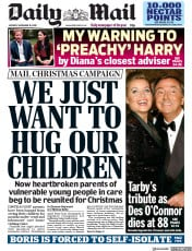 Daily Mail () Newspaper Front Page for 16 November 2020