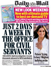 Daily Mail () Newspaper Front Page for 16 April 2022