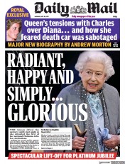 Daily Mail () Newspaper Front Page for 16 May 2022