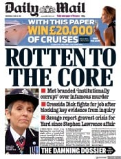 Daily Mail () Newspaper Front Page for 16 June 2021