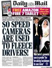 Daily Mail () Newspaper Front Page for 16 July 2020