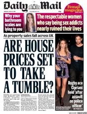 Daily Mail () Newspaper Front Page for 16 August 2018