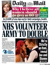 Daily Mail () Newspaper Front Page for 17 December 2018
