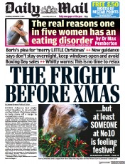 Daily Mail () Newspaper Front Page for 17 December 2020