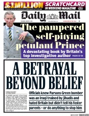 Daily Mail () Newspaper Front Page for 17 March 2018