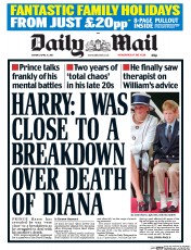 Daily Mail () Newspaper Front Page for 17 April 2017