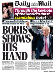 Daily Mail () Newspaper Front Page for 17 May 2019