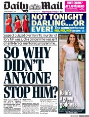 Daily Mail () Newspaper Front Page for 18 October 2021