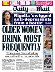 Daily Mail () Newspaper Front Page for 18 December 2013